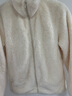 優(yōu)衣庫女裝男裝長(cháng)絨搖粒絨拉鏈茄克/長(cháng)袖外套夾克冬新款479611 01 乳白色 L 曬單實(shí)拍圖