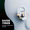 BUTTONSCLIP 耳夾式藍牙耳機 小銀磚 開(kāi)放式AI骨傳導無(wú)線(xiàn)運動(dòng)耳掛 通話(huà)降噪耳麥黑銀色 禮物高端禮品 曬單實(shí)拍圖