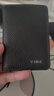 第九城(V.NINE)卡包名片夾頭層牛皮輕薄駕駛證皮套防盜刷NFC防消磁銀行卡套迷你小錢(qián)包男送老公送男友生日禮物情人節新年禮物  黑色 曬單實(shí)拍圖