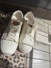 拔佳小白鞋女2025春通勤牛皮厚底運動(dòng)板鞋16152AM5 白色 38 曬單實(shí)拍圖