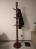 盛連實(shí)木衣帽架落地臥室客廳衣服架歐式組裝移動(dòng)立式多層衣架子掛衣架 C-3亞光紅圓盤(pán) 曬單實(shí)拍圖