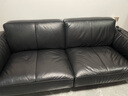 NORHOR北歐表情/中古包豪斯/黑曜真皮沙發(fā)客廳直排皮藝沙發(fā)/黑色焦糖G 【現貨】常規款黑色 2.2m|全真皮 曬單實(shí)拍圖