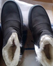 鮟鱇冬季純羊毛保暖男老北京布鞋加厚防水爸爸高幫棉靴23503 黑色 43  曬單實(shí)拍圖