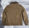 JEEP美國正品高端純棉飛行員夾克外套秋冬新款男裝休閑工裝上衣服春秋 TX2188A卡其色 加絨 【官方正品】 XL 曬單實(shí)拍圖