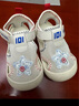 泰蘭尼斯101夏季新款新生兒透氣涼鞋男童寶寶鞋女童嬰兒鞋步前鞋 白/紅/藍 22 內長(cháng)14.5cm 適合腳長(cháng)13.8~14.2 曬單實(shí)拍圖