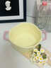 桂岐撞色雙耳湯碗泡拉面條吃米飯盒陶瓷大號盆家用沙拉學(xué)生宿舍酸奶菜 奶黃色8英寸【1150ML】 曬單實(shí)拍圖