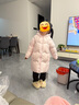 笛莎（DEESHA）女童羽絨服2025冬新款三防保暖中長(cháng)款羽絨外套童裝女寶寶衣服 粉色 130 曬單實(shí)拍圖