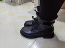 回力（Warrior）官方馬丁靴女鞋秋冬保暖高幫英倫風(fēng)厚底靴子女士潮流百搭皮靴38 曬單實(shí)拍圖