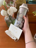 DABRION輕奢梵高純鈦保溫杯大容量茶水分離鈦杯高顏值水杯子生日節日禮物 白玫瑰650ml 曬單實(shí)拍圖