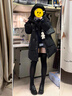 妙奕嘉棉服女冬季2025年新款中長(cháng)款黑色學(xué)院風(fēng)加厚外套小個(gè)子棉襖女棉衣 韓系黑色中長(cháng)款牛角扣羽絨棉服 S 曬單實(shí)拍圖