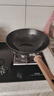 康巴赫鈦香鐵鍋無(wú)涂層防銹炒鍋不粘鍋32cm家用平底炒菜鍋電磁爐燃氣通用 曬單實(shí)拍圖