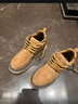 Saprede馬丁靴男2025秋冬新款加絨保暖磨砂皮英倫高幫休閑鞋增高棉鞋子男 駝色 42 曬單實(shí)拍圖