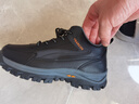 意爾康男鞋爸爸鞋秋冬戶(hù)外運動(dòng)休閑情侶中老年防潑水防滑鞋 單里黑灰 40 曬單實(shí)拍圖