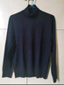 巴魯特（Brloote）羊絨高領(lǐng)針織衫男刺繡保暖修身針織打底衫冬裝 藏青 185/104A 曬單實(shí)拍圖