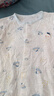 哈咪奇夏季寶寶竹纖維長(cháng)袖前開(kāi)衫睡衣兒童超薄網(wǎng)眼家居空調服內衣 藍色 120cm cm 曬單實(shí)拍圖