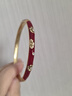 翡拉拉Fellala翡拉拉原創(chuàng  )設計錦上添花氣質(zhì)手鐲女小眾高級感大氣首飾潮 紅色M 曬單實(shí)拍圖