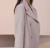 UR冬季新款女裝高智感腰帶雙排扣大衣呢料外套UWG150157 卡其灰 XS 曬單實(shí)拍圖