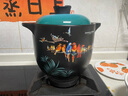 彩冠陶瓷砂鍋煲湯鍋燉鍋家用明火耐高溫養生土鍋奶鍋燉雞湯鍋煲粥鍋 彩冠 尚廚高湯鍋(百鳥(niǎo)歸巢) 4L 曬單實(shí)拍圖