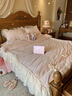法式公主風(fēng)輕奢雕花牛奶絨四件套冬季被套保暖加厚珊瑚絨床裙床蓋 醉花間-奶杏白  1.5m 床單款 （被套200*230cm） 曬單實(shí)拍圖
