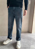 JEEP美國正品高端商務(wù)直筒牛仔褲男士春秋新款寬松彈力中青年長(cháng)褲秋冬 復古藍【官方正品】 常規 33 【適合150斤左右】 曬單實(shí)拍圖
