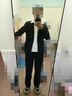 古緹琪職業(yè)西裝套裝女酒店經(jīng)理工作服春秋職業(yè)裝女裝套裝正裝女西服外套 黑色西裝+褲子 L 曬單實(shí)拍圖