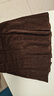 紫涵（ZIHAN）紫涵復古咖色百褶短裙女2024年冬季新款學(xué)院風(fēng)高腰純棉加厚a字裙 咖色 L 曬單實(shí)拍圖