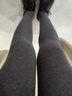 木幾良品小腿襪子女長(cháng)襪秋冬保暖中筒襪吸汗透氣壓力顯瘦過(guò)膝襪防滑長(cháng)筒襪 【三雙裝】黑色+淺麻灰+深麻灰 【10A抗菌/顯瘦防滑】 曬單實(shí)拍圖
