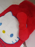 優(yōu)麗尚注水熱水袋HelloKitty被窩專(zhuān)用暖手毛絨加厚防爆痛經(jīng)女生用暖水袋 1000ml紅色1個(gè)（rsd2525） 曬單實(shí)拍圖