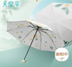 天堂 防曬晴雨傘三折 太陽(yáng)傘彩膠防曬傘遮陽(yáng)晴雨兩用傘 芳草沐光 曬單實(shí)拍圖