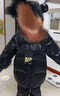 高梵兒童羽絨服黑金5.0鵝絨服男女童寶寶輕薄短款面包服保暖羽絨外套 YT黑色-小熊耳朵 【預售11月25日后發(fā)貨】 120 【飛天鵝絨】 曬單實(shí)拍圖