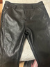 恒源祥中年媽媽真皮皮褲女秋冬新款綿羊皮百搭外穿高腰顯瘦彈力小腳褲子 黑色【加厚款】 加絨 XXL/碼【建議116-125斤穿】 曬單實(shí)拍圖