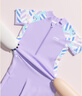 李寧（LI-NING）兒童泳衣女童連體平角沖浪服舒適透氣海邊溫泉泳裝721 紫色 130 曬單實(shí)拍圖