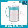 茶花玻璃油壺大容量塑料廚房家用小油罐不掛油油瓶醬油醋調料瓶 【450ml】藍色【貨號6002】 曬單實(shí)拍圖
