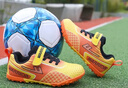 回力（Warrior）兒童足球鞋男女童中小學(xué)生專(zhuān)用碎釘訓練鞋 WZ-B578T 桔黃  37 曬單實(shí)拍圖