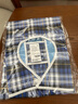 協(xié)愈【防水耐臟】老人吃飯圍兜臥床成年人病人口水兜大人圍嘴食飯兜防 藍色格子45*90cm雙層帶兜款 曬單實(shí)拍圖