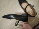 DAPHNE達芙妮七夕方頭瑪麗珍女鞋法式氣質(zhì)一字帶單鞋女2025春季新款低跟皮鞋女 黑色【官方正品 跟高2.4CM】 37 曬單實(shí)拍圖