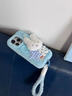 小莓介立體毛絨茸可愛(ài)星星紐扣兔子適用蘋(píng)果17ProMax手機殼iphone16秋冬15pro女生14帶掛繩13防摔保護套 立體藍色星星紐扣兔子+毛絨掛繩 iPhone 15 Pro 曬單實(shí)拍圖