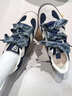 Kappa卡帕女鞋真糕鞋薄底德訓鞋女2026新款輕便休閑鞋百搭運動(dòng)鞋女 暗夜藍黑 38 曬單實(shí)拍圖