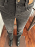 ONLY 2025秋季通勤加絨保暖九分修身直筒褲牛仔褲女|125349014 曬單實(shí)拍圖