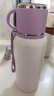 虎牌（TIGER）新款316不銹鋼保溫杯高顏值女款大容量茶水分離72小時(shí)長(cháng)效水杯子 高品質(zhì)316不銹鋼【紫白漸變】(顯溫款)600ml 曬單實(shí)拍圖