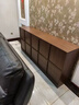 蘇棧餐邊柜一體靠墻柜子中古風(fēng)格家用客廳實(shí)木置物斗柜臥室床尾收納柜 胡桃色-長(cháng)170*40*90cm【全柜16mm加厚 曬單實(shí)拍圖