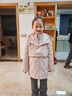 哈吉斯（HAZZYS）品牌童裝女童外套秋新品三防彈力防風(fēng)時(shí)尚休閑厚風(fēng)衣 玫瑰粉 130 曬單實(shí)拍圖