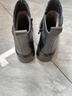 意爾康女鞋切爾西短靴馬丁靴瘦瘦靴中筒保暖大碼媽媽鞋 26627W 黑色37 曬單實(shí)拍圖