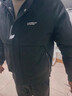 男士外套秋冬季棉衣流行時(shí)尚潮牌寬松連帽工裝夾克戶(hù)外沖鋒衣炸街 黑 2XL 曬單實(shí)拍圖