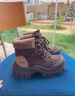 Jeep加絨雪地靴女秋冬新款厚底防滑戶(hù)外徒步靴保暖防大棉鞋 咖啡色 38 曬單實(shí)拍圖