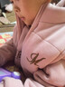 G.duck小黃鴨女童冬裝套裝新款中大童加絨加厚秋冬季運動(dòng)馬甲衛衣三件套 粉色 M款 加厚三件套 加絨 140 cm 曬單實(shí)拍圖