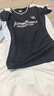kawasaki川崎羽毛球服運動(dòng)短袖T恤排汗速干透氣休閑服C2026 女款黑白色 L 曬單實(shí)拍圖