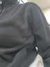 鴨鴨（YAYA）搖粒絨外套男女春秋季同款抓絨百搭戶(hù)外休閑純色上衣抓絨衣開(kāi)衫K 黑色(女款) L 曬單實(shí)拍圖