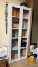盛耐鋼制書(shū)柜玻璃門(mén)防塵書(shū)架收納柜子鐵藝置物柜客廳儲物柜家用展示柜 曬單實(shí)拍圖