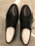 百思圖商場(chǎng)同款時(shí)尚商務(wù)通勤方跟男正裝皮鞋22057CM3 黑色 39 曬單實(shí)拍圖